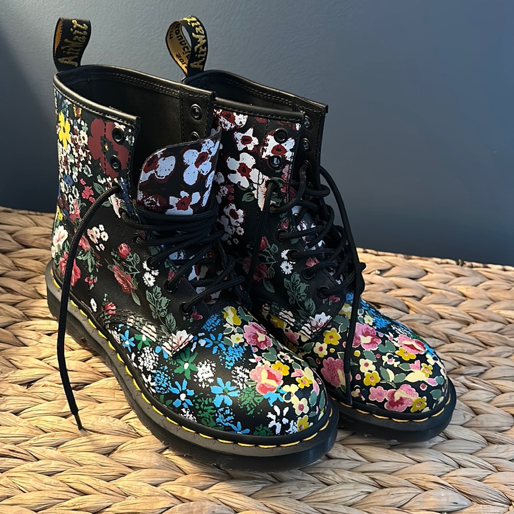Dr. Martens Floral Boots